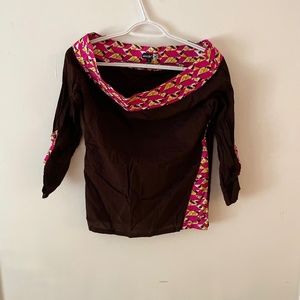 Boatneck designer top from Ghana